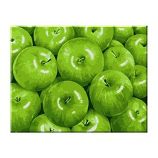 Momofix Painting DIY數字油畫組 75 x 60cm, 青蘋果, 1個