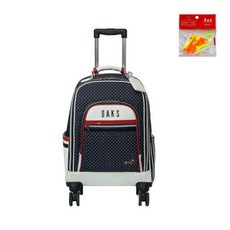 DAKS 女款輪子波士頓包 DKTCB-020L+瑪雅高爾夫球釘, 海軍+紅色