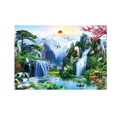 山川草木 拼圖, 1000件, 混合色