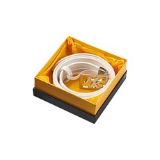 HISKEI 男士高級皮革高爾夫球腰帶, 白色的