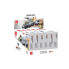 LET'S TOY 鋼鐵部隊 6合1套組 樂高相容積木, 混合顏色