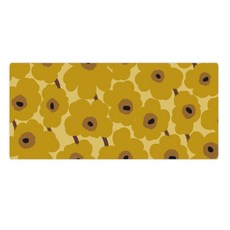 셀레네 플라워 패턴 방수 데스크 패드, 옐로우