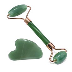 리씨상점 옥 얼굴 마사지 롤러, 1개, 그린