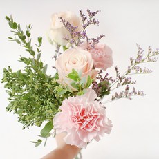 생화 장미 카네이션 센터피스 4대, 하젤