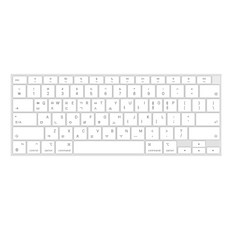 카라스 LG 울트라PC 그램13 13U70P / 13UD70P 칼라 글자 키스킨, WHITE, 1개