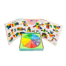 EumjiEducation 兒童實木七橋益智玩具, 1人, 混合顏色