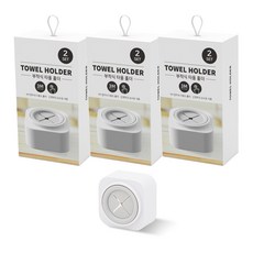 woongjin 壁貼式多用途掛勾 2入, 3組, 白色