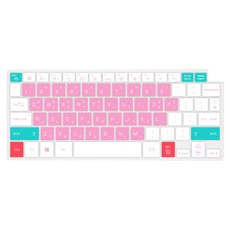 카라스 LG 2022 그램 17 노트북 17Z95P 스윗캔디 다색 글자키스킨, 핑크, 1개