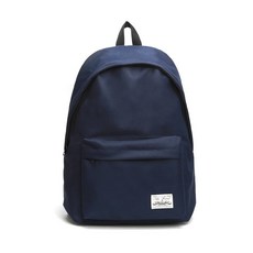 FROMHEAVEN Frees 學生素色後背包, 海軍藍