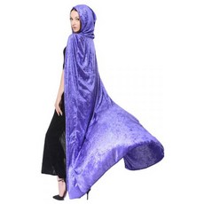 萬聖節天鵝絨連帽斗篷