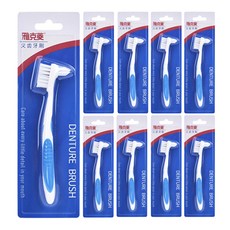 Y-Kelin 雅克菱 Senseitta假牙專用牙刷 02藍色, 1件, 9個