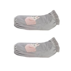 MYONGYANG PEEF 動物卡通絲絨袖套 一對 YT_RA6366, 灰色