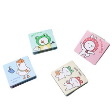 怪物圖案翻蓋隨身鏡, 4入, 03 829EJ