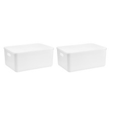 青年商城儲物籃塑料籃 4 號 36.5 x 26 x 16cm, 2個