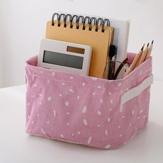 Hwaseong 布質洗衣籃 小, 06 紫色底白色圓點, 1個