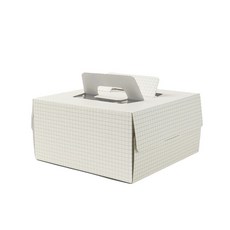 幸運格基本蛋糕盒 2 號 25p + 蛋糕架 25p, 混色（蛋糕盒）、白色（蛋糕盤）, 1組