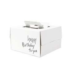 蜜蜂生日雪紡蛋糕盒 2號 25入+蛋糕底座 25入, 混色（蛋糕盒）、白色（蛋糕盤）, 1組