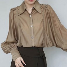 PAPERMENTS 雪紡領長袖襯衫