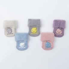 JOY MULTI 嬰兒防滑印花襪子 5雙