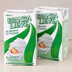 비안카리에베 가당 휘핑크림, 1L, 2개