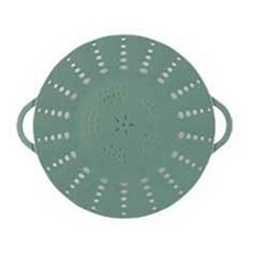 PUKO 雙耳矽膠蒸盤 綠色 29*24.5*5.3cm, 1個