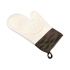 PUKO 矽膠烤箱廚房手套 A005, 白色, 1個