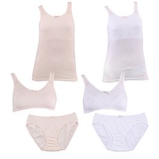 CL STORY 女孩童發育期 背心內衣 2入+運動內衣 2入+內褲 2入