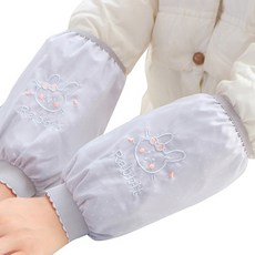 명양피프 여성용 캐릭터 자수 작업 팔토시 YT_RA6384 2p, 블루그레이