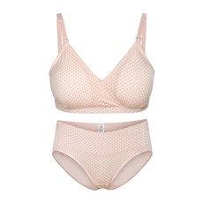 mothers baby 天絲點點哺乳內衣褲組