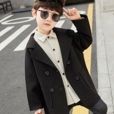 橙色 Dabom 男童 4 鈕扣日常夾克