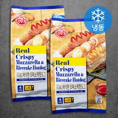 오뚜기 리얼 바삭한 모짜소떡핫도그 (냉동), 100g, 4개입, 2개