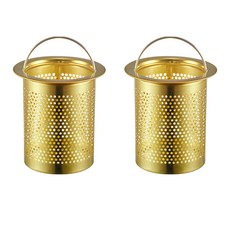 CUSOON 銅製手提式水槽濾網 S號, 單色, 2入