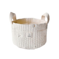 Malolotte 絎縫刺繡嬰兒提籃, 搖曳雛菊, 1個