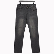 大尺碼俱樂部 JIN 彈性刷破水洗牛仔褲