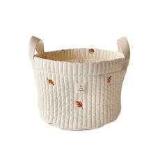 Malolotte 嬰兒玩具尿布 絎縫刺繡籃, 楓葉松鼠 - 刺繡籃