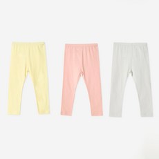 Uni FRIend 童款素色九分內搭褲 3件組