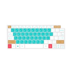 카라스 삼성 노트북9 Always 13 NT900X3U / NT900X3V 스윗캔디 다색 글자 키스킨 타공, 민트, 1개