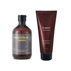 Dr.GRAFT 蛋白洗髮精 300ml+護髮素組 200ml, 1套