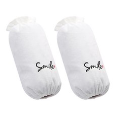 The Naeun Nal 長款袖套 工作用防護字母印花成人臂套 YT_RI431, 白色