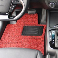 순수 코일 카매트 확장형, 현대 아이오닉5 택시 2021년~ 3P, 레드 + 블랙