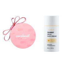 cocoheali 孩童Sunny Mild防曬乳 SPF50+ PA+++++護膚粉餅 粉紅色款, 1組