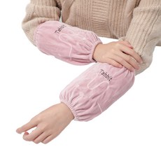 윈윈컴퍼니 따뜻한 셔링 보들 작업용 팔토시 YT_RC2955, 핑크