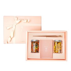 Flower again 花茶禮盒組, 金盞花茶+菊花茶+茶葉夾, 1盒