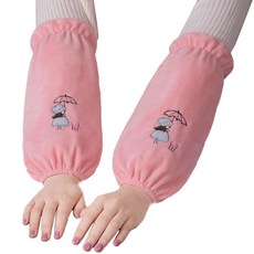 윈윈컴퍼니 우산쓴 피크 뽀송이 작업용 팔토시 YT_RC2950, 핑크