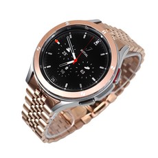 디먼트 갤럭시 워치4 호환 쥬빌레 날개형 메탈 스트랩, 로즈골드