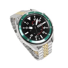 Dmont 適用於 Galaxy Watch3 Jubilee 翼型金屬錶帶, 金色混搭