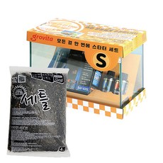 魚缸組+魚缸沙子組 4kg 黑色, 隨機發送（後屏）