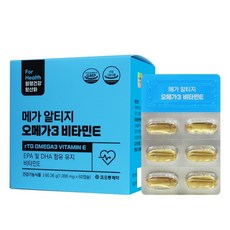 KolonPharm Omega-3 維生素E膠囊, 60顆, 1盒