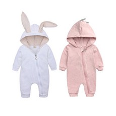 조이멀티 여아용 야옹 크앙 래빗 긴팔 우주복 2p