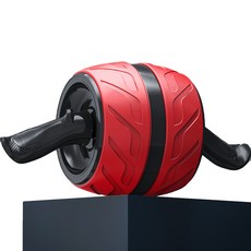 防滑低噪音滾輪+護膝墊, 紅色